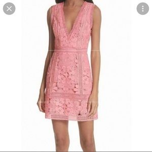 Alice and Olivia, Zula pink Lace Dress, size 4